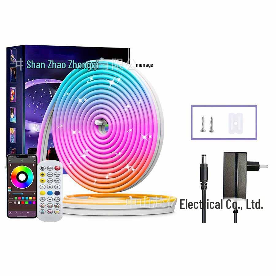 

Smart WiFi RGB Silicone Neon Light Strip with App, Marquee, Voice & Remote Control - Waterproof LED Graffiti. Custom Plug Types