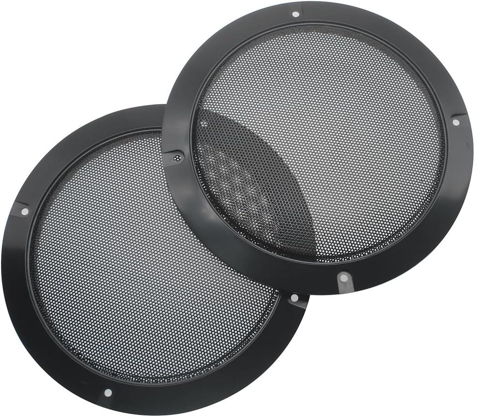 CM Hardware Speaker Grill Cover 6.5" Black Universal Speaker Protector Net 2 Pack