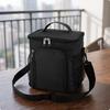 Lunch Bag with Dual Compartments Portable Cooler Shoulder Strap