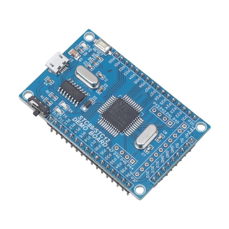 Portable STC89C52 STC51 Cores Development Board Featuring LED Indicators for Real Time Status Feedback