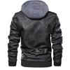 Men Hooded Jacket Autumn Winter Retro Warm Casual Motorcycle Style Multi Color Options