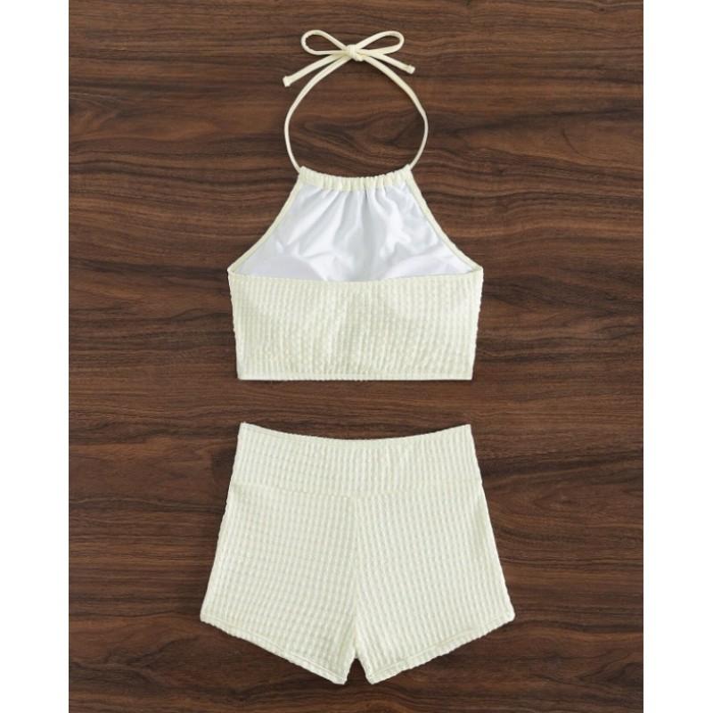 Push Up Bikini Set Women High Waist Two Piece Bathing Suit Swimming Swimsuit Cover Up Swimwear Female Summer Beachwear