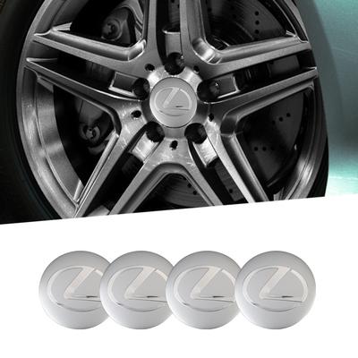 4 Piezas 56mm Insignia de Coche Tapacubos Centrales Pegatinas Tapas de Rueda Calcomanía Para UX250h RX450h RX300 GX470 CT200h RX400h NX300h RX350