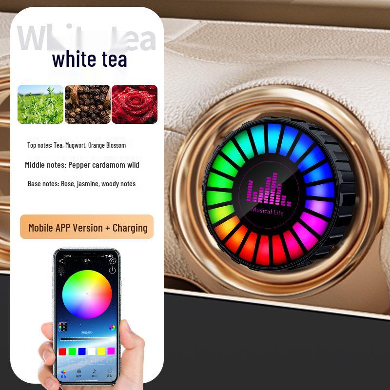 Cross-border Car Wireless Charger with Aroma Diffuser & Ambient Light for Mobile Phones