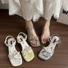 Fashion 2025 Sandals All-Match Female Shoe High Heels New Girls Fashion Outside High-heeled Summer Scandals Pumps Outside Sandals Female