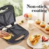 Electric Sandwich and Waffle Maker for European and American Style Breakfasts