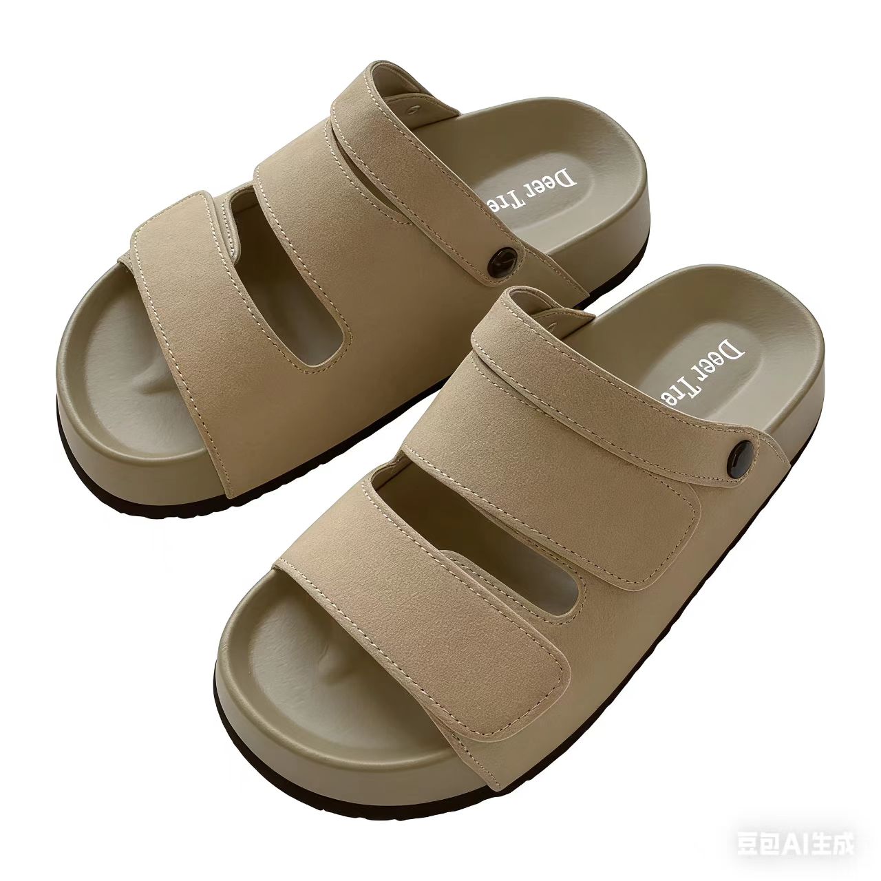 Boy s And Girls Summer New Casual Thick Sole Slides Forest Style Two-Way Sandals 37