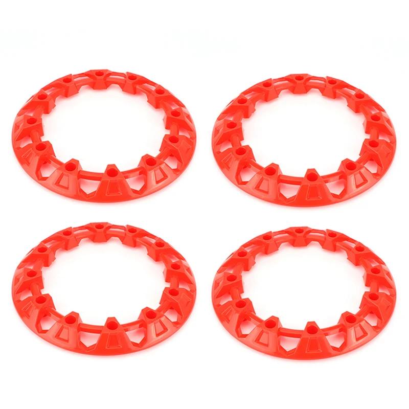 

OPGT 8 Inch Wheel Trim Hub Protection Decor Rim Cap Plastic Cover Tires For ATV Go Kart Dune Buggy Quad Bike 4 Wheeler Vehicle 4 pcs Red