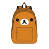 Rilakkumas  Cartoon Backpack for Men Women Teenage Student Work Daypack  Laptop Canvas Bags Outdoor