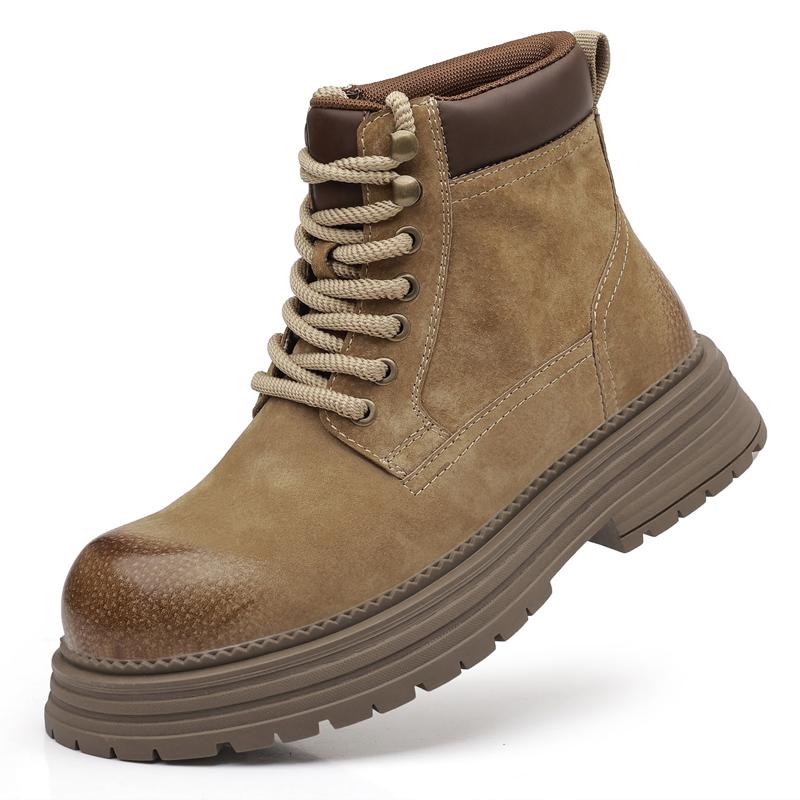 

Casual men s boots High quality autumn and winter styles Work or office Outdoor Fashion Street Thick soled warm shoes New Comfortable Soft Sole Non sl 38