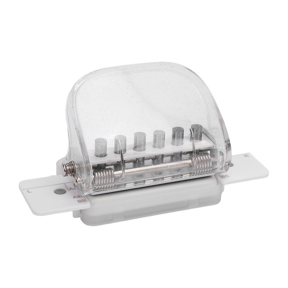ABS 6 Hole Paper Punch Mini Size Binding Machine DIY Paper Puncher Office
