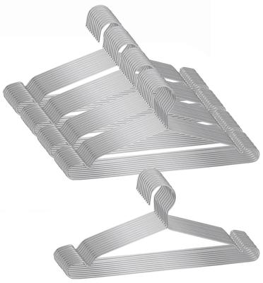 Gofuch Stainless Steel Set of for Slim Unisex Hangers, 50, Laundry, Silver, Lightweight, Sturdy, Rust-Resistant, Non-Bending, Hangers,
