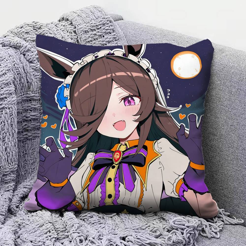 Rice Shower Umamusume Pretty Derby Pillow Covers Home Sofa Cushion Covers and Aecorative Custom