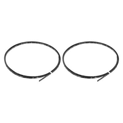 Uxcell Plastic Binding Purfling Strips Edge Trim for Black 2-Pack 1650x4x1.5mm Acoustic/Classical Guitars,