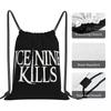 Ice Nine Kills Backpacks Portable Drawstring Bags Sports Bag Book Bags for Travel School