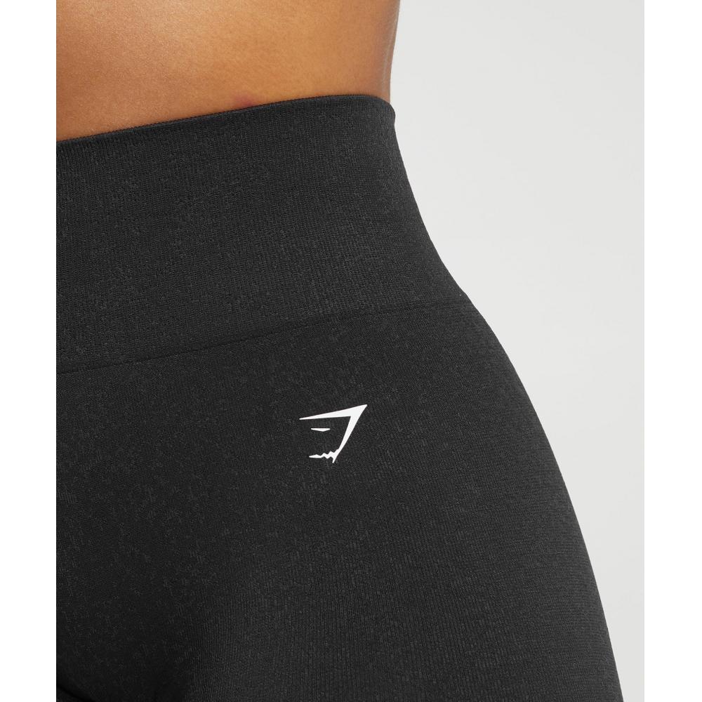 Gymshark Bezešvé kraťasy Adapt Fleck, černé, kouřově šedé, B6a1j BB39