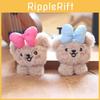 Cute Dog Plush Keychain With Soft Short Plush For Bag Decor And Gift Idea
