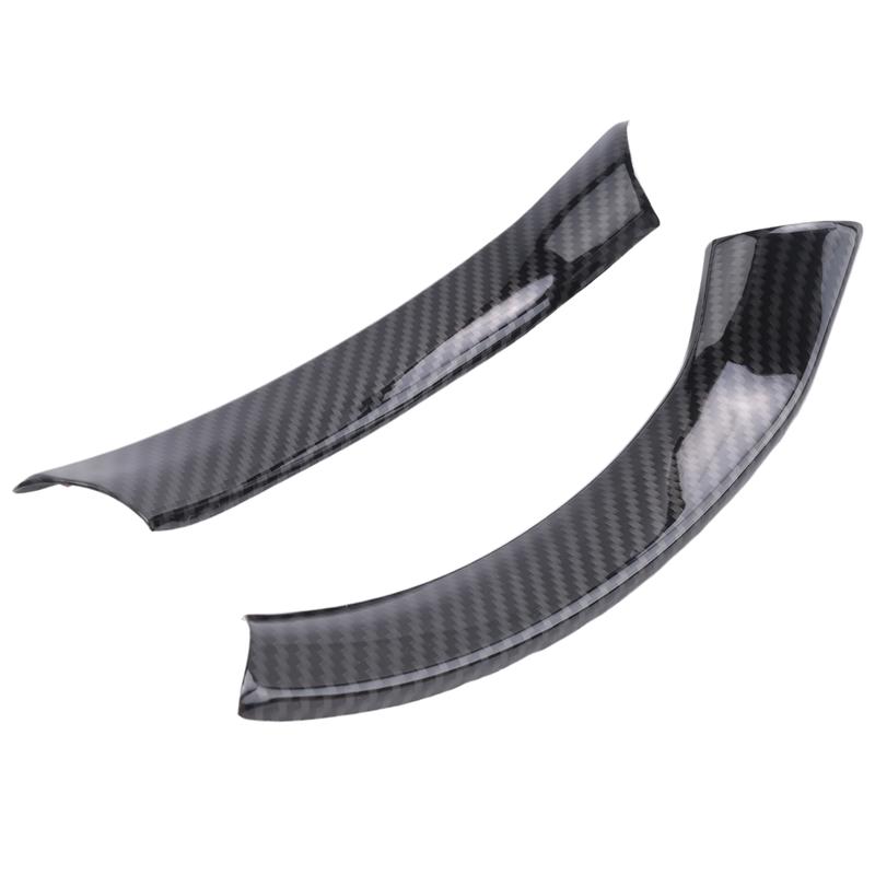 A87Q-2Pz Copertura Decorativa Decorativa in Fibra di Carbonio per Volante Interno Auto per Alfa Romeo Stelvio/Giulia 2016-2018
