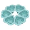 Silicone Cake Mold 3 Pcs Set Heart Shaped Cake Pan Non-Stick Easy To Clean Oven Microwave Freezer Dishwasher Safe for Baking Desserts Candies Silicone