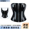 Gothic Shoulder Strap Buckle Shiny Leather Waist Trainer Corset