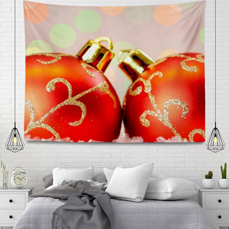 Seria wiszących gobelinów z tkaniny w stylu bożonarodzeniowym