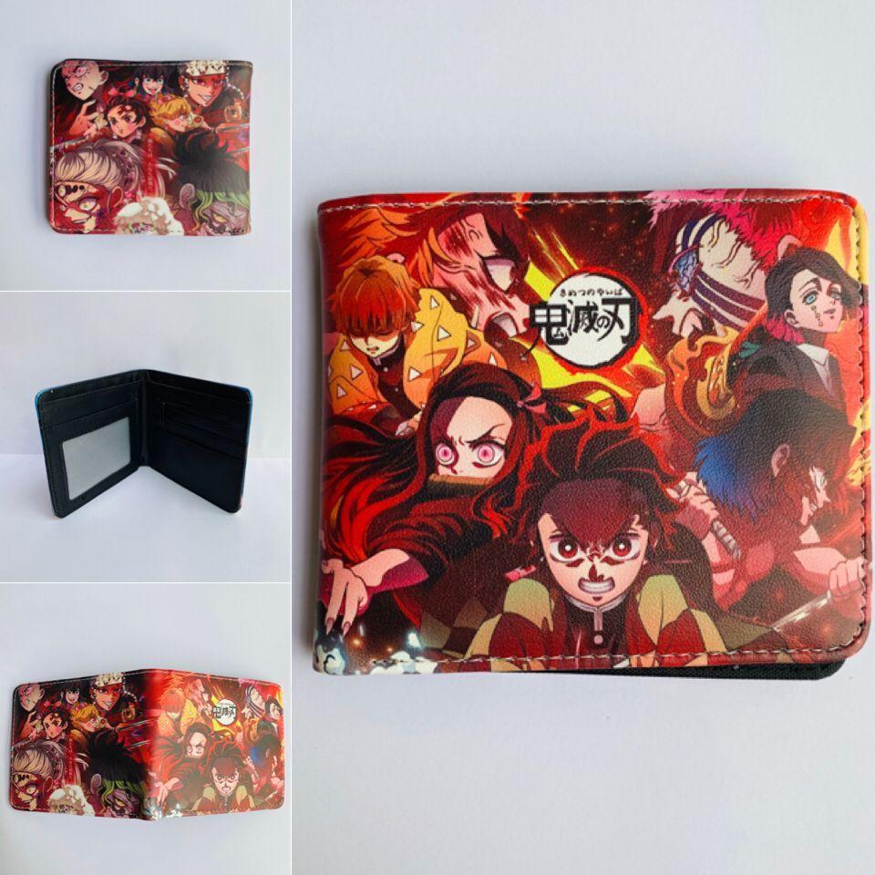Japan cartoon comics Demon Slayer Short Wallet Cartoon Print Student Coin Purse 0022