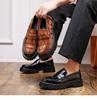 22 scarpe taglia grande scarpe a testa larga laccate suola spessa scarpe in pelle rialzanti