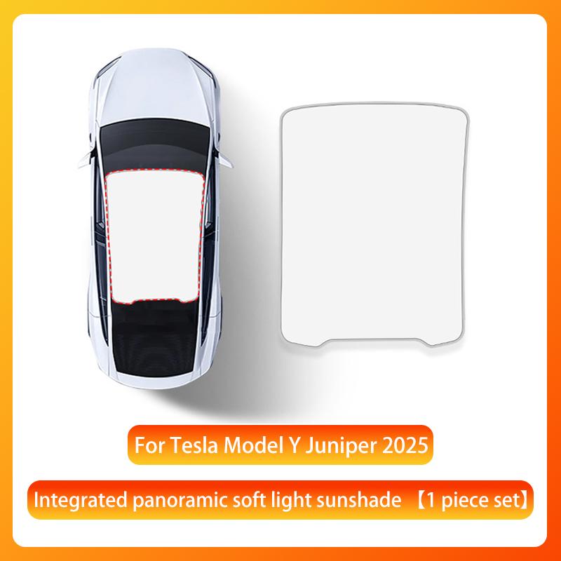 

For Tesla Model Y Juniper 2025+ New version of Sunshade Integrated Panoramic Sunroof Sun Protection Thermal Insulation Sunshade