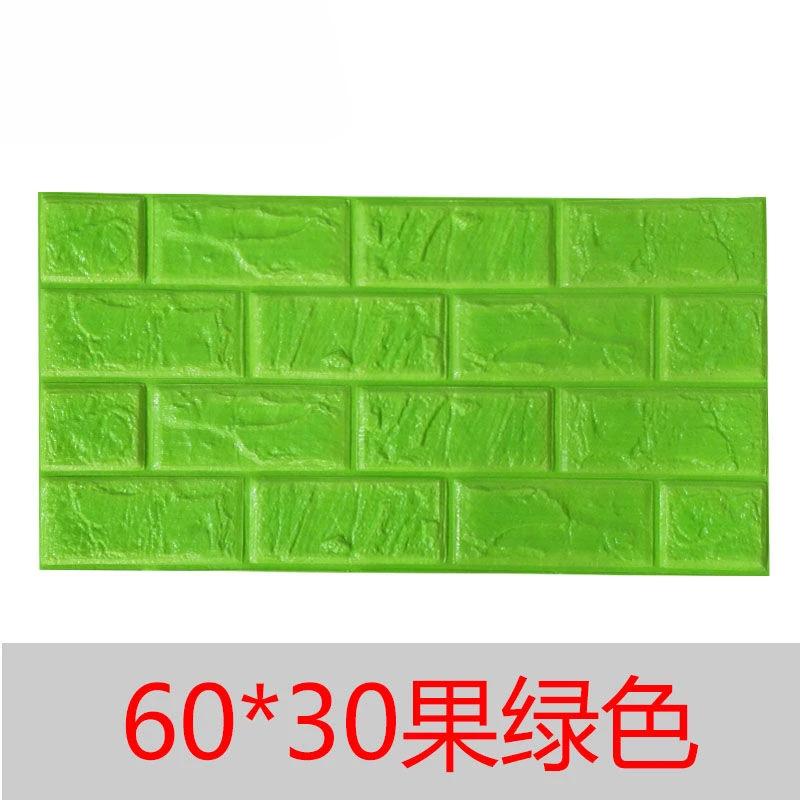 Thickened Stereoscopic Wallpaper Keep Warmer Anti-collision Stickers Moisture-proof Soft Package Wall Decorative Brick Pattern