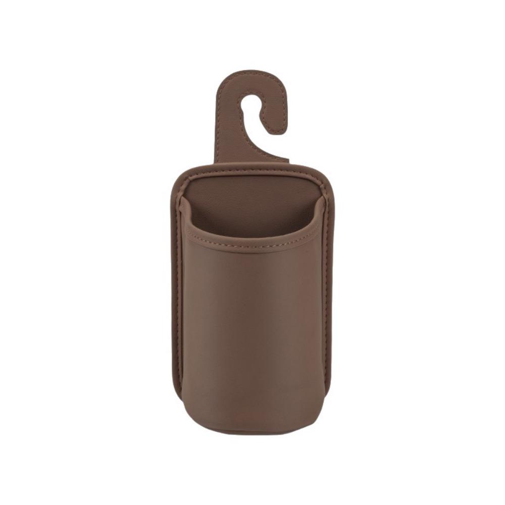 With Hook Hanging Drink Holder PU Leather Backseat Organizer Seat Back Storage Rack  Auto Interior