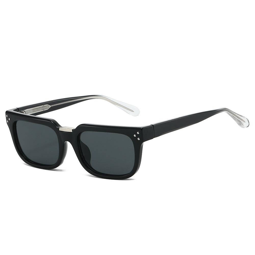 

2026 New Propionate Insert Pin Polarized Sunglasses, Trendy Streetwear Style for Men & Women, Luxury Fashion Shades черный серый