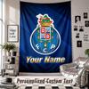 Custom Tapestry Wall Hanging, FC Porto Personalized Name Text Home Wall Decor