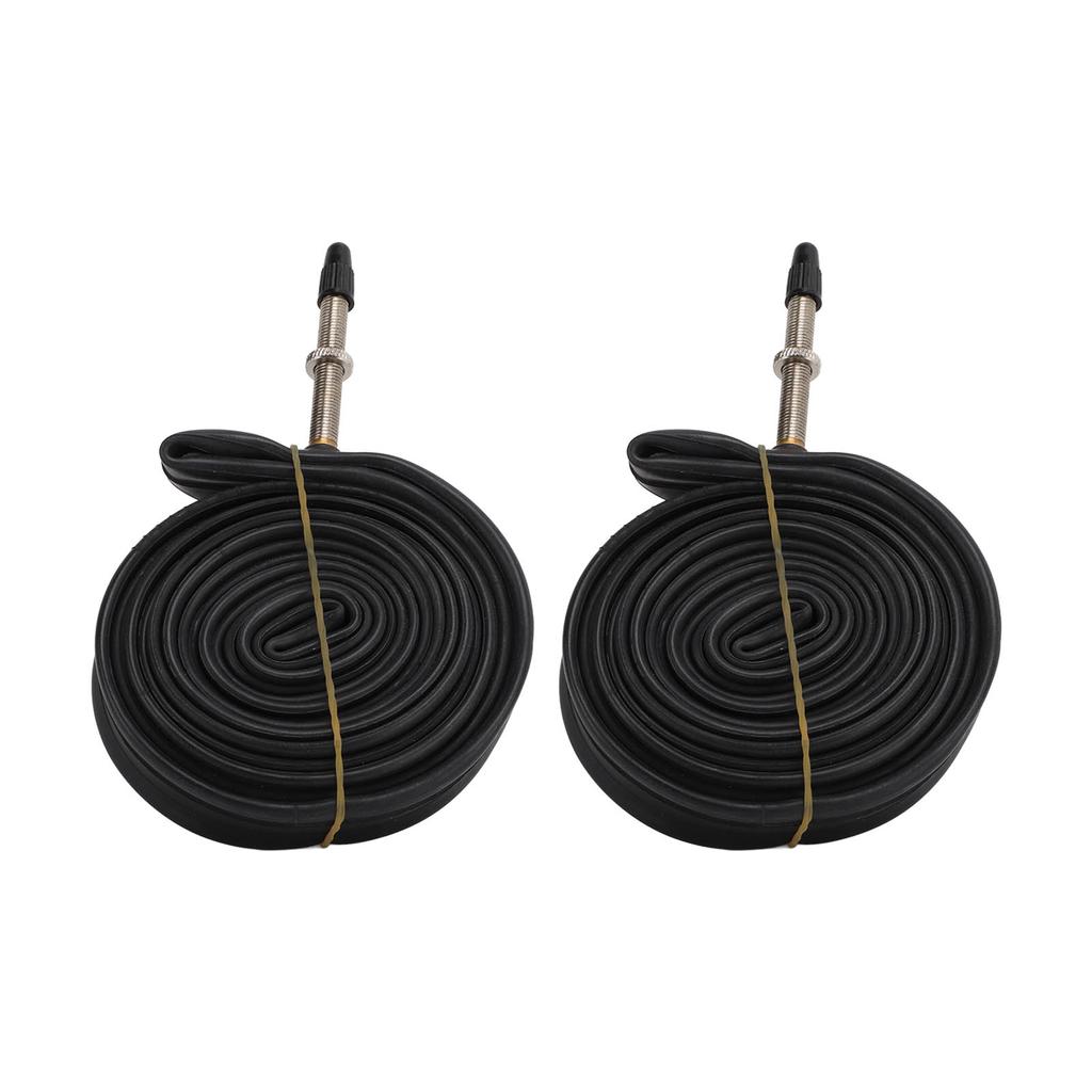 2 Pack 700x23C Bike Inner Tube 700c   Valve Butyl Rubber Bike Tube with 2 Tire Levers