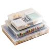 Large Capacity Transparent Plastic File Organizer Box for Home and Office