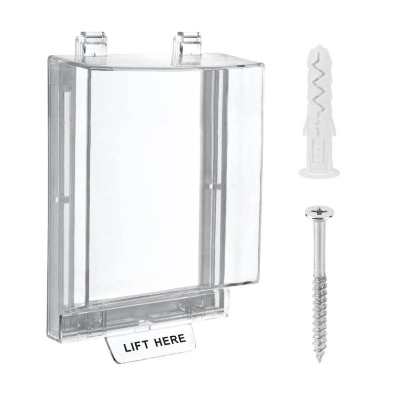 Fire emergency button protective Device - High-strength plastic protective Device - Manual call point guardrail - Easy installation - Waterproof and 1