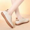 Spring New Women's Shoes Genuine Leather Flat Deep Mouth Single Shoes Plus Size Shoes Casual Soft Sole Comfortable Women's Shoes