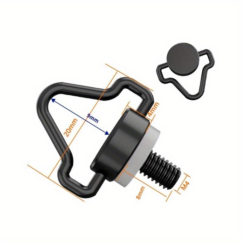 2Pcs M4 Hand Screw Quick Release Screw for Drone Screen Remote Control Shoulder Strap Lanyard Screws