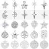 Fashion Pentagram Charm Pendants Metal No Fade Stainless Steel Star Charms For Jewelry Making Supplies Breloque Acier Inoxydable