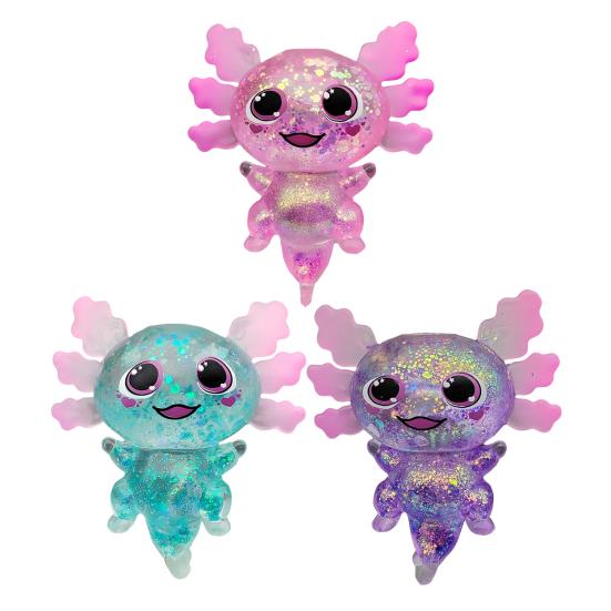 

Прозрачная блестящая игрушка-саламандра для снятия стресса, мультяшная саламандра, сенсорная