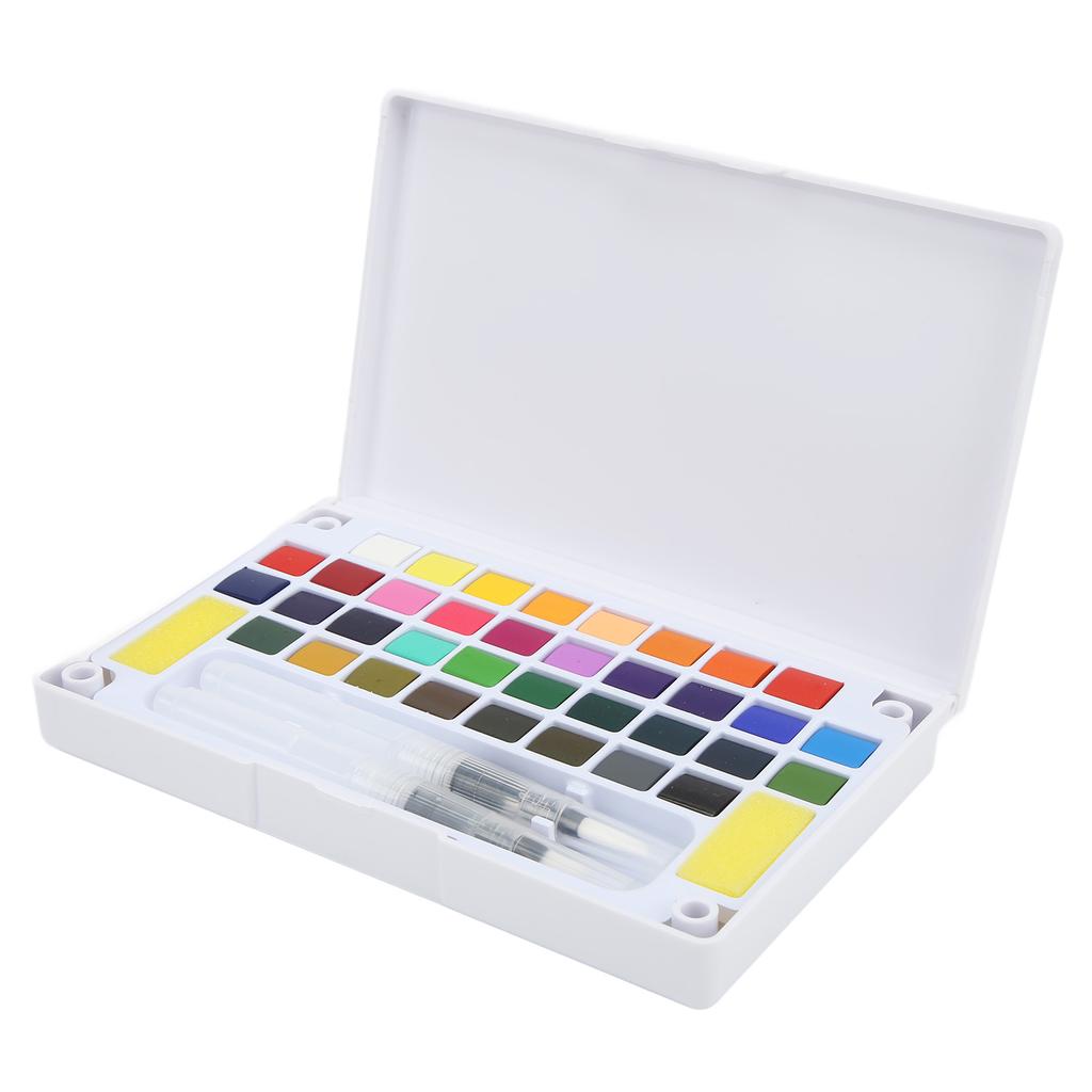 36Pcs Watercolor Paint Set Portable Saturated Colors Fade Resistance Artistic Drawing Sets