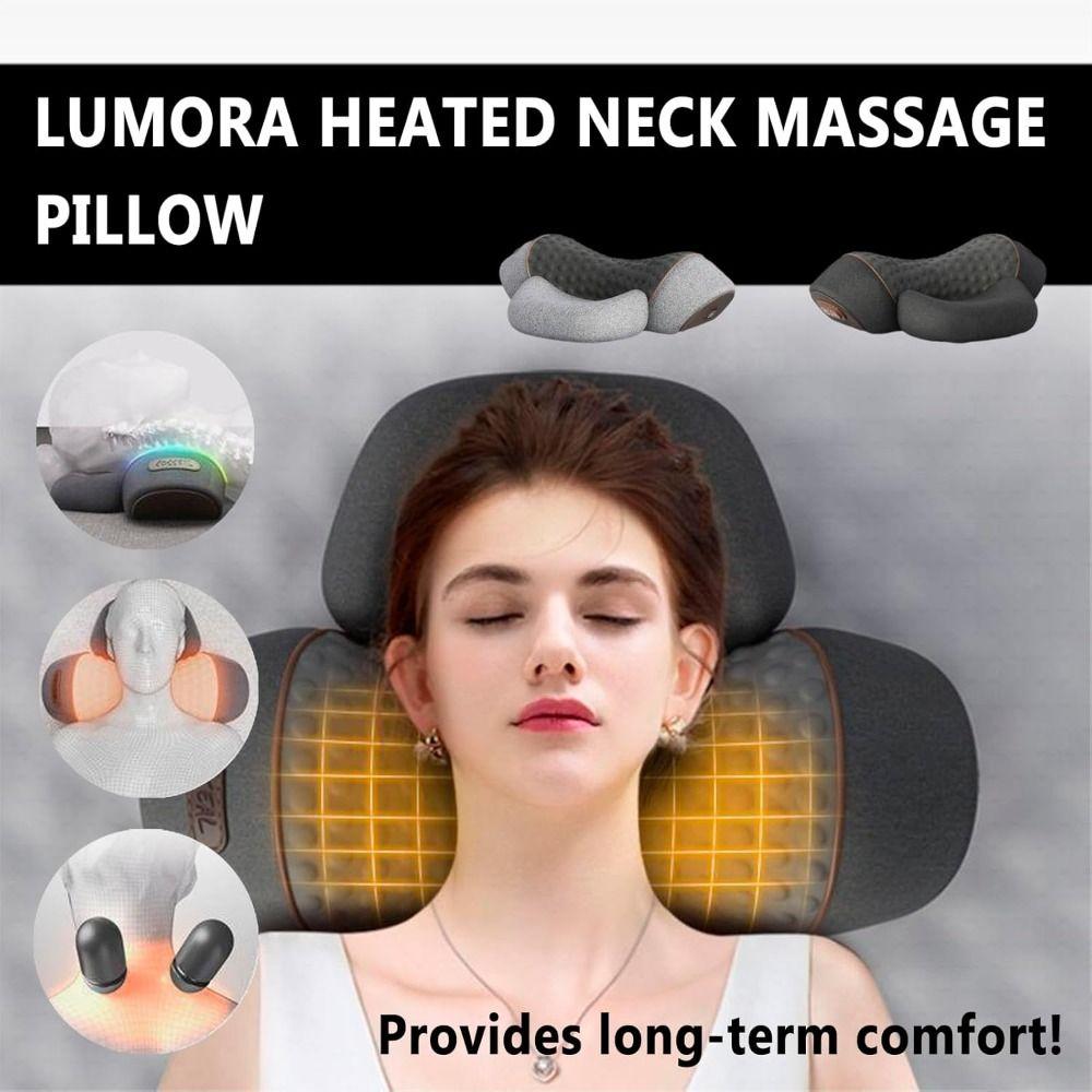 3-in-1 Neck Massage Pillow Memory Foam Neck Massager  for Neck Stretcher Massage Relaxer