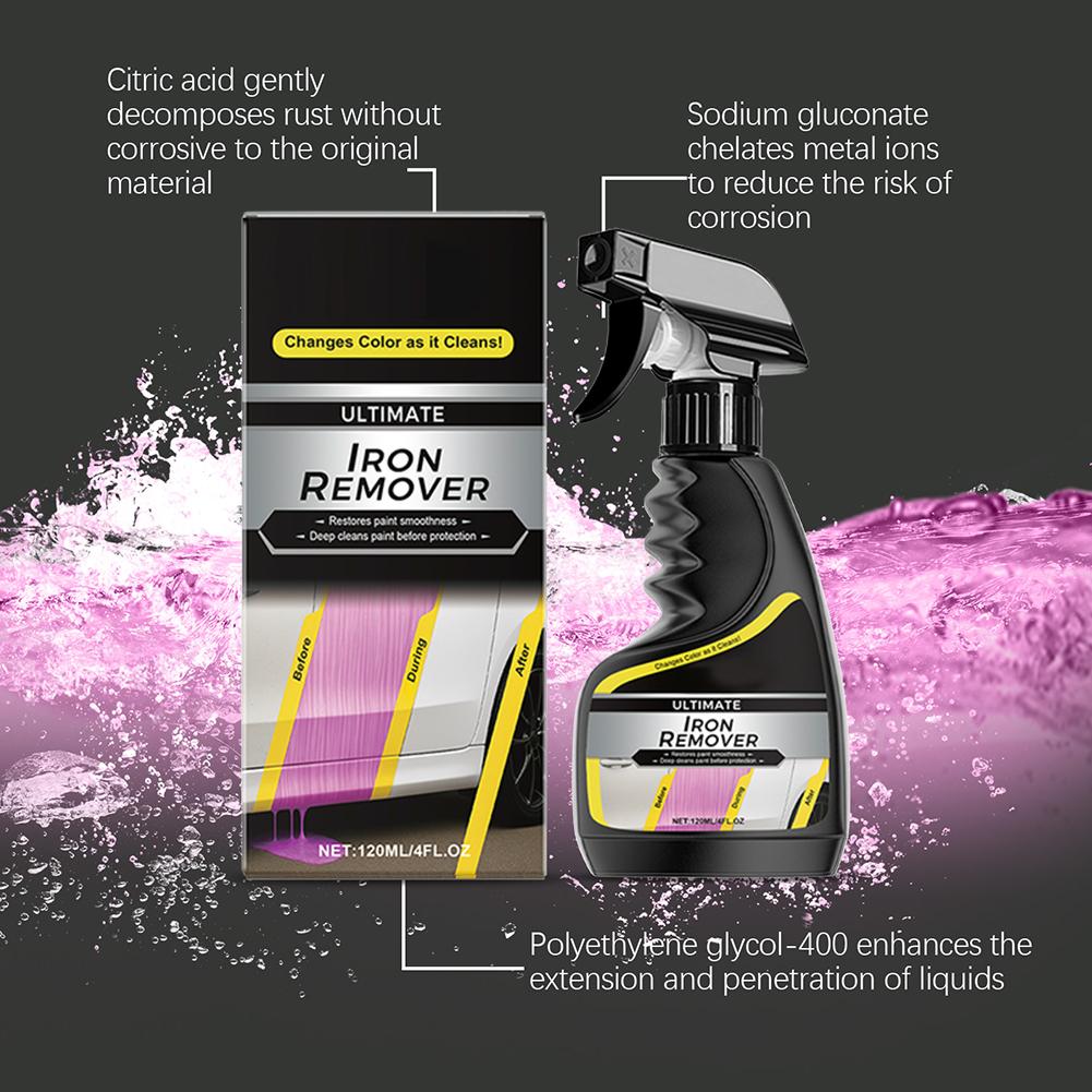 Car Rust Remover Car Wheel Hub Care Quickly Removal Agent Auto Exhaust Pipe Rust Derusting Spray Car Wheels Metal Surfaces Care