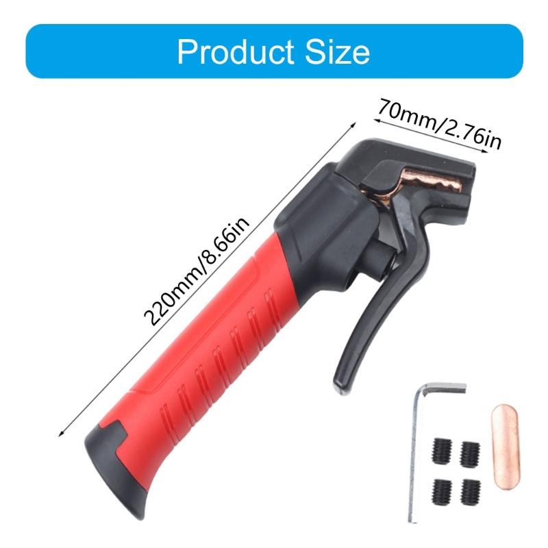 Electric Welding Clamp Heavy Duty Welding Electrode Holder Copper Electrode Clamp Holding for 2.0-3.2mm Electrodes
