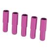 DUUTI 5 Stück 5mm Fahrrad Bremskabel Endkappen Crimpkappen Aluminiumlegierung Schaltzug Endkappen für Rennrad Mountainbike Lila