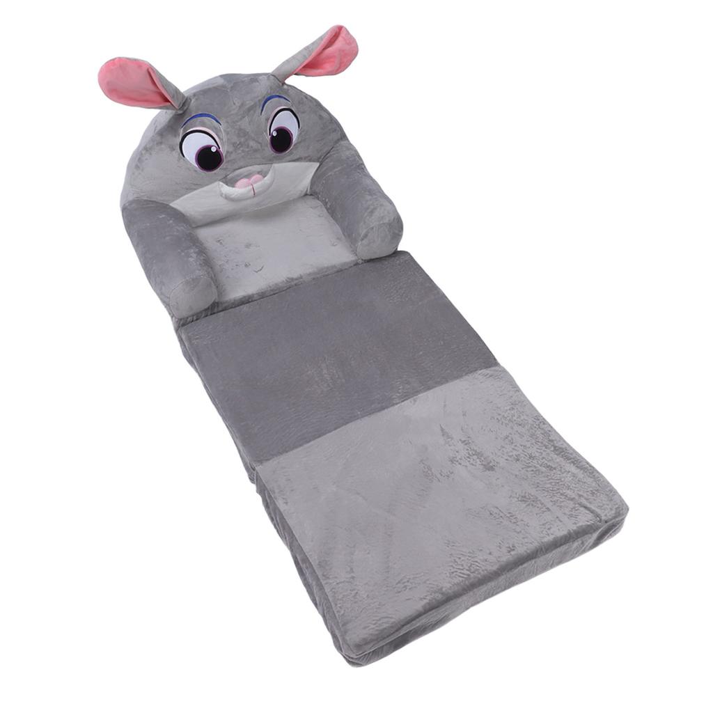 Foldable Kids Sofa Cute Cartoon Soft Children Folding Sofa Bed Kids Couch with Armrests for Bedroom