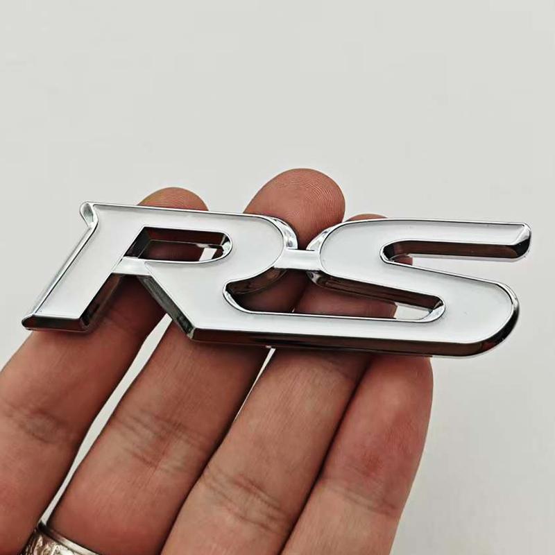 3D ABS Car Letters Logo RS Badge Rear Trunk Sticker Fender Side Emblem For Honda Civic City Fit Shuttle Jazz Car Acceessories