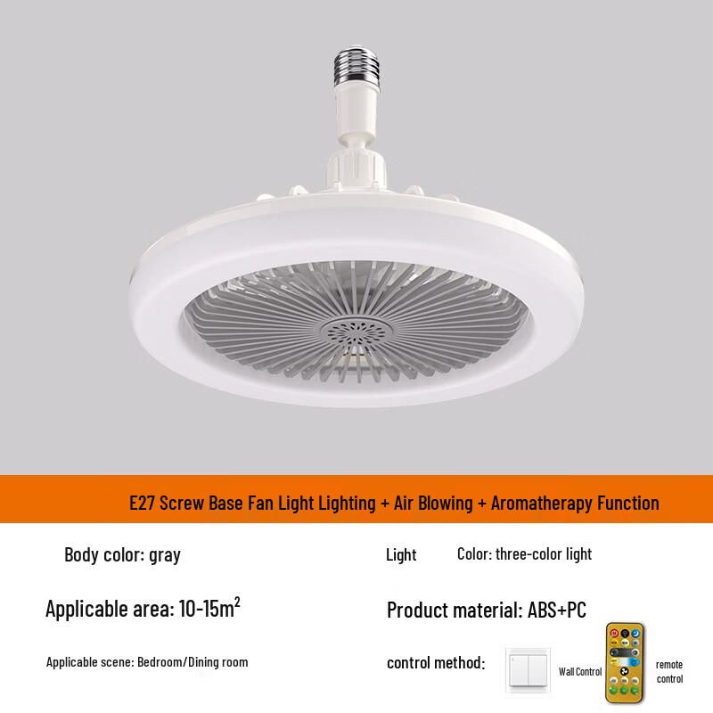 Ventilatore da soffitto oeny con telecomando e testa regolabile