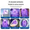 Portable UV Wardrobe and Bathroom Sterilizer with Rechargeable Induction Light for Deodorization and Odor Removal
