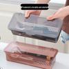 Kitchen Draining Chopstick Holder with Lid
