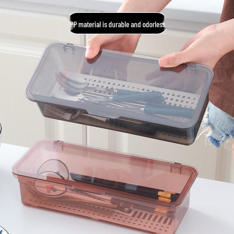 Kitchen Draining Chopstick Holder with Lid